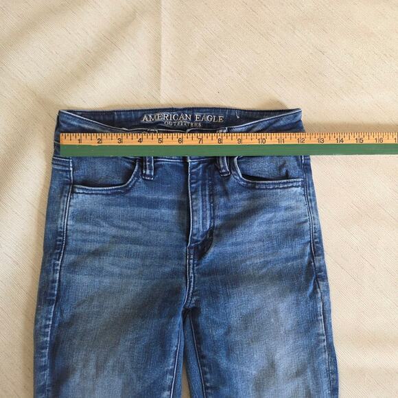 American Eagle Hi-rise jegging crop jeans womans size 2 next level stretch - Picture 5 of 7